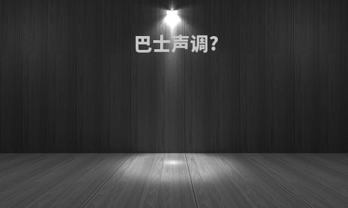 巴士声调?