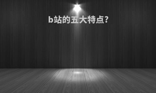 b站的五大特点?