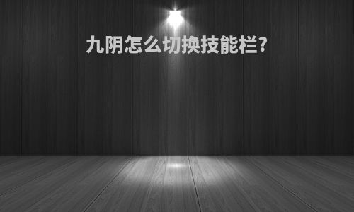 九阴怎么切换技能栏?