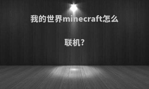 我的世界minecraft怎么联机?