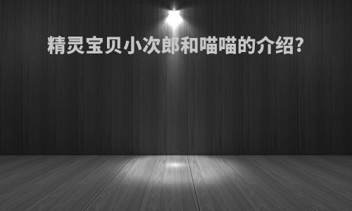 精灵宝贝小次郎和喵喵的介绍?