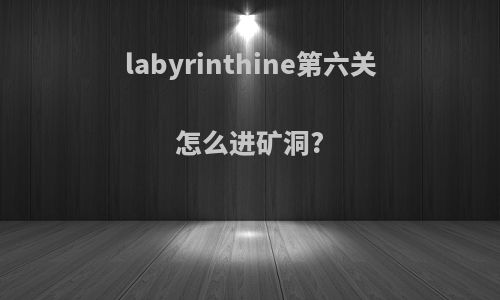 labyrinthine第六关怎么进矿洞?