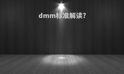 dmm标准解读?