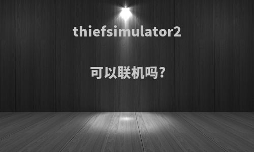 thiefsimulator2可以联机吗?