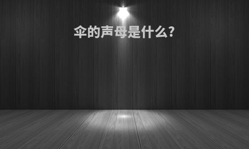 伞的声母是什么?