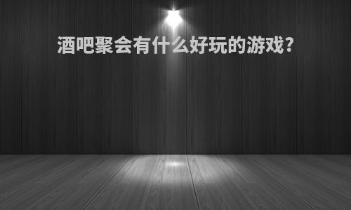 酒吧聚会有什么好玩的游戏?