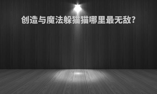 创造与魔法躲猫猫哪里最无敌?
