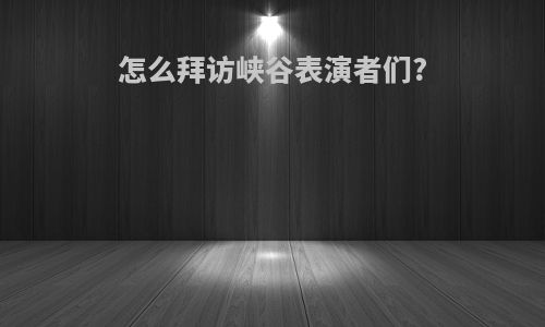 怎么拜访峡谷表演者们?