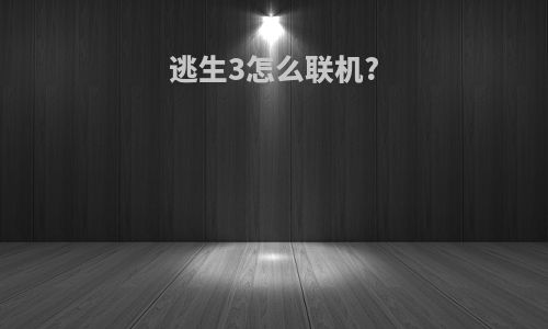 逃生3怎么联机?